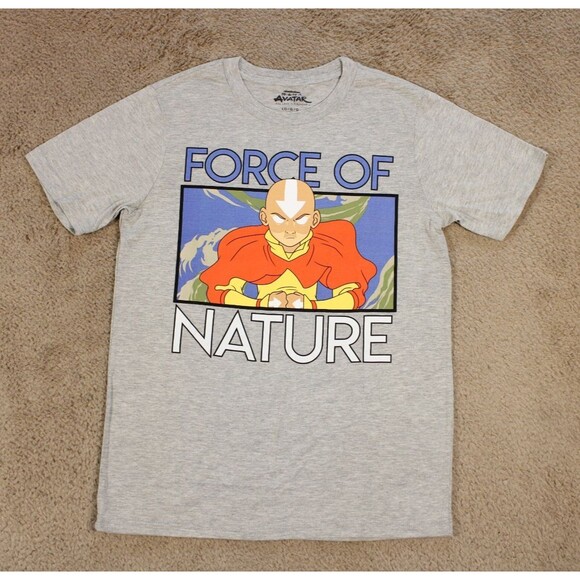 Avatar The Last Airbender Force of Nature Graphic Tee T-Shirt (YL) Gray NWT - Picture 2 of 8